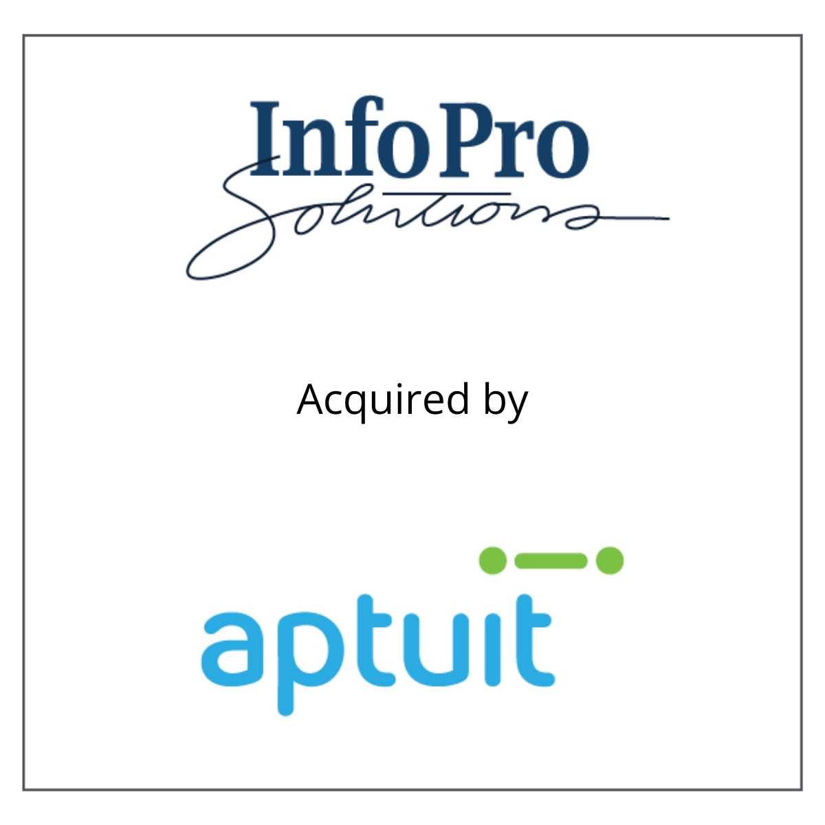 InfoPro acquired by Aptuit November 14, 2005