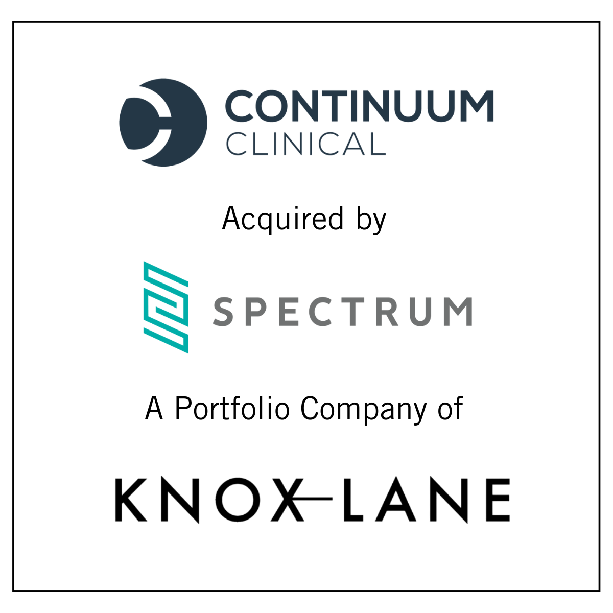 Continuum Clinical, a BC Worldwide company, Acquired by Spectrum Science, a Portfolio Company of Knox Lane, to Bolster Patient Engagement Capabilities