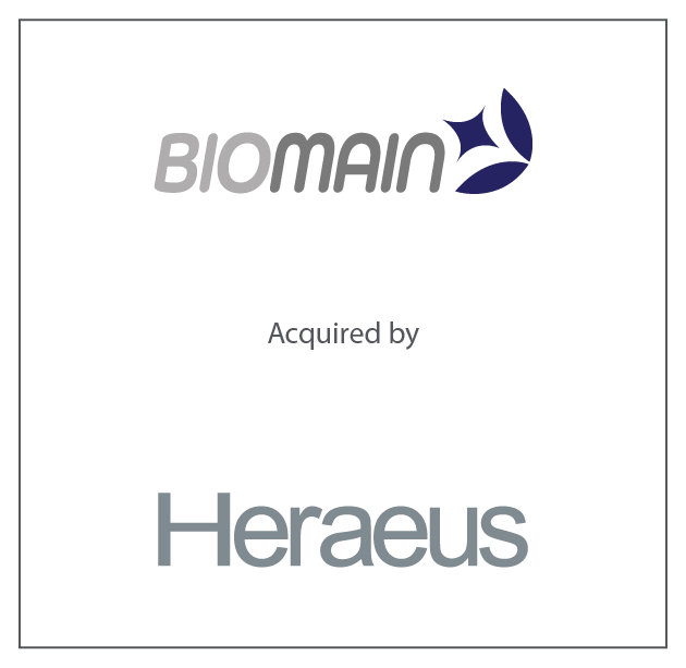 Biomain Acquired by Heraeus March 1, 2012