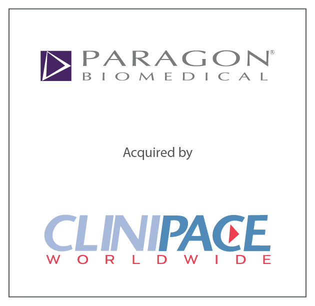 Paragon Biomedical acquired by Clinipace WorldWide September 25, 2012