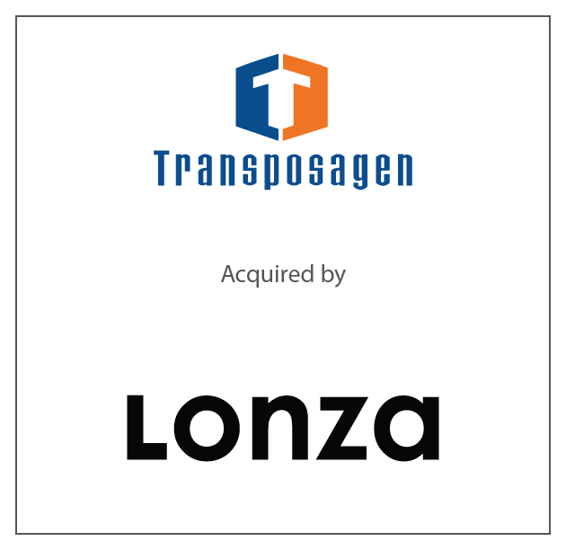 Transposagen Biopharmaceuticals, Inc. has been acquired by Lonza