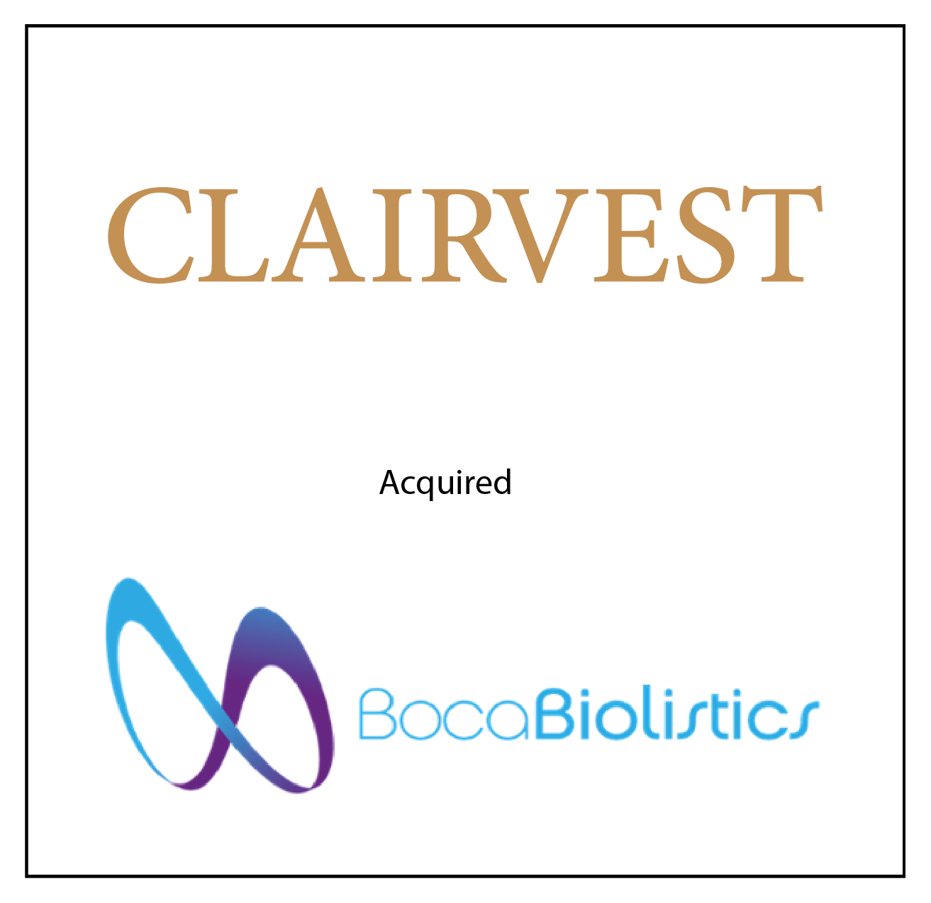 Clairvest Acquires Boca Biolistics to Accelerate Growth of Infectious Disease and Oncological Biobanking Capabilities