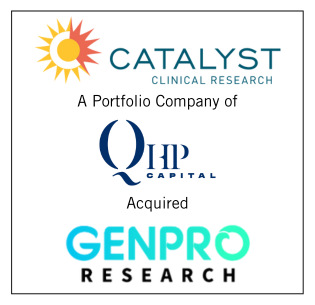 Catalyst Clinical Research, a Portfolio Company of QHP Capital, Acquired Genpro Research to Expand Global Footprint and Deepen Service Offerings