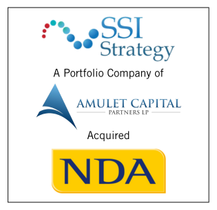 SSI Strategy, a Portfolio Company of Amulet Capital Partners, Acquired NDA Group AB to Bolster Regulatory Affairs Consulting Capabilities and Expand Into the EU
