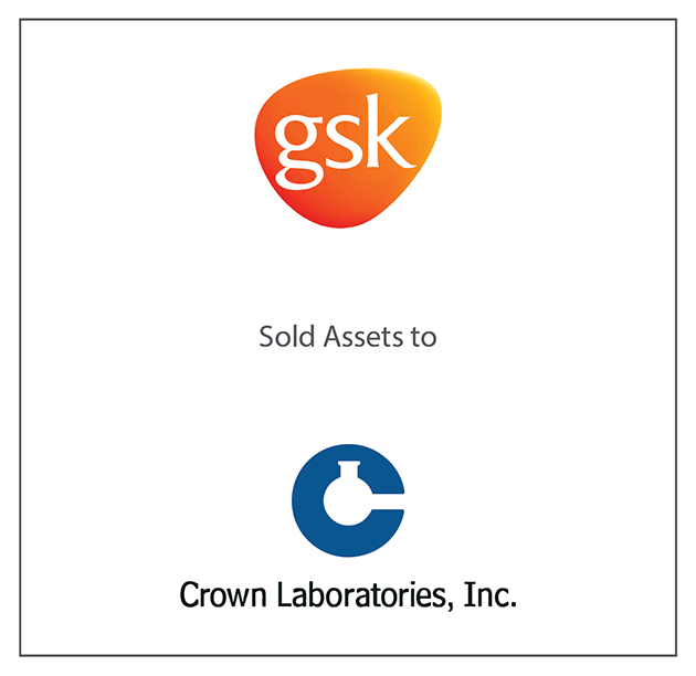 GSK Sold Assets to Crown Laboratories