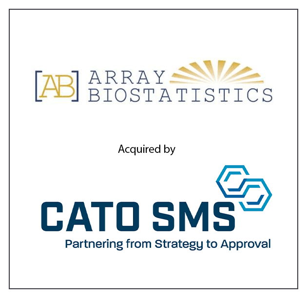 Array Biostatistics was acquired by CATO SMS